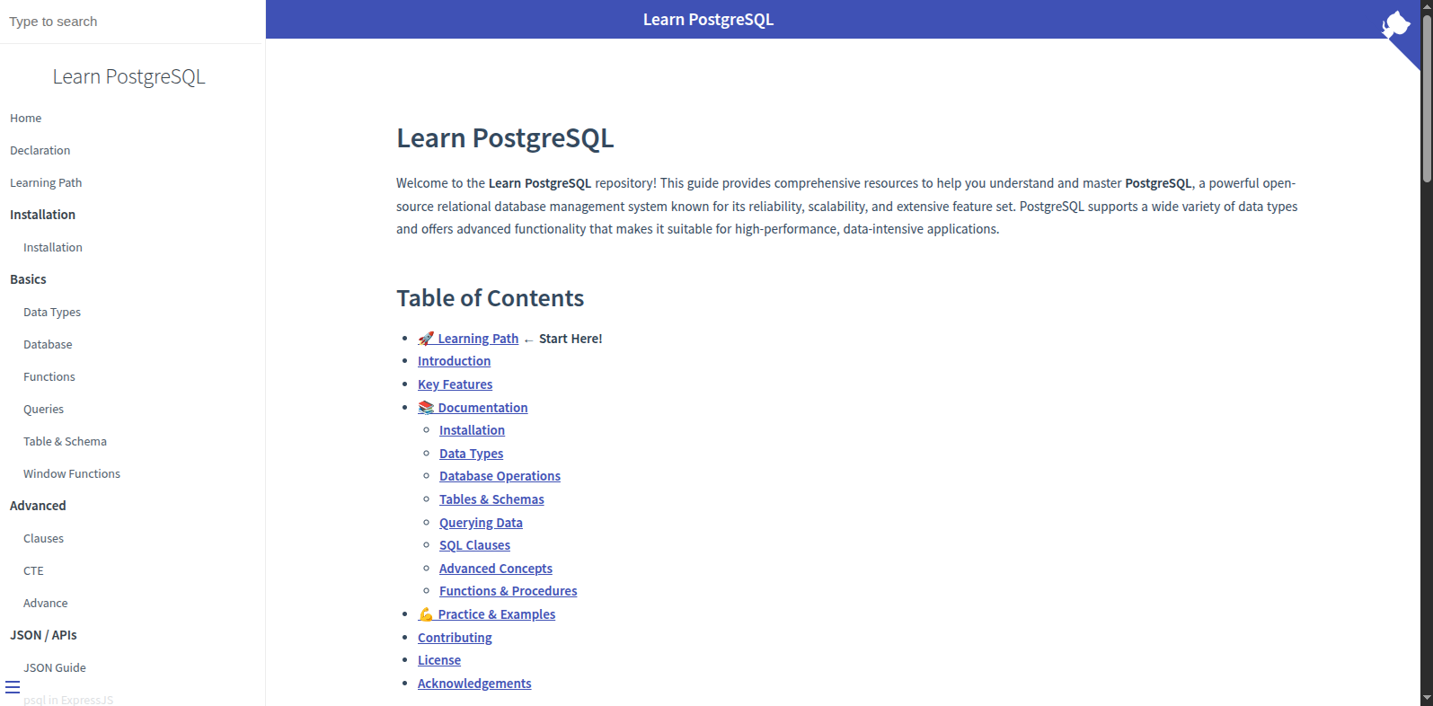 learn-postgresql